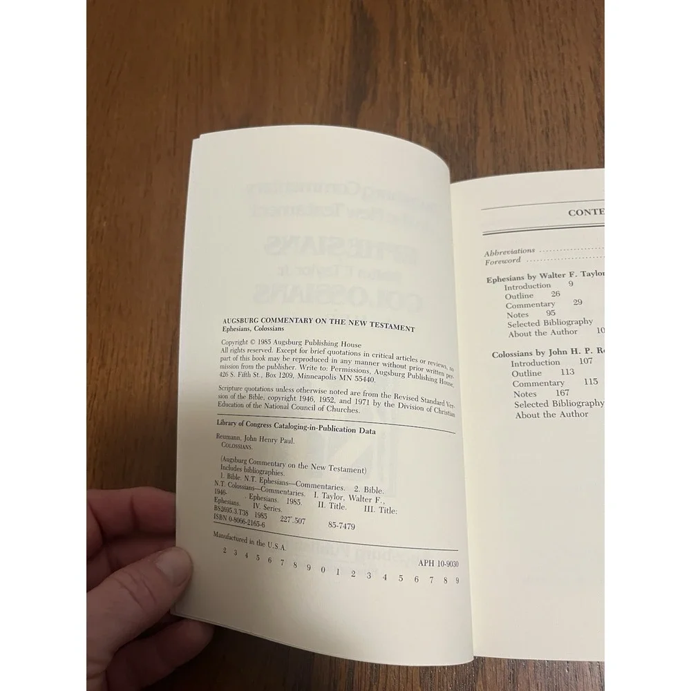 Augsburg‎ Commentary on the New Testament: Ephesians and Colossians